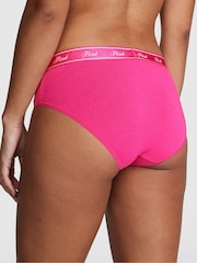 Victoria's Secret PINK Enchanted Pink Cotton Logo Hipster Knickers - Image 2 of 3