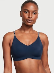 Victoria's Secret Noir Navy Blue Silicone Lightly Lined Lounge Bralette - Image 1 of 3