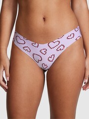 Victoria's Secret PINK Pastel Lilac Purple Love Bug No Show Thong Knickers - Image 1 of 1