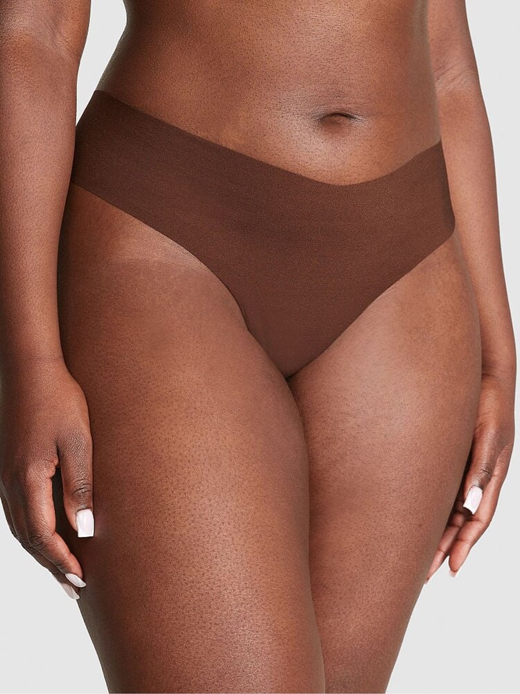 Victoria's Secret PINK Ganache Nude No Show Thong Knickers - Image 1 of 3 Victoria's Secret PINK Ganache Nude No Show Thong Knickers - Image 1 of 3