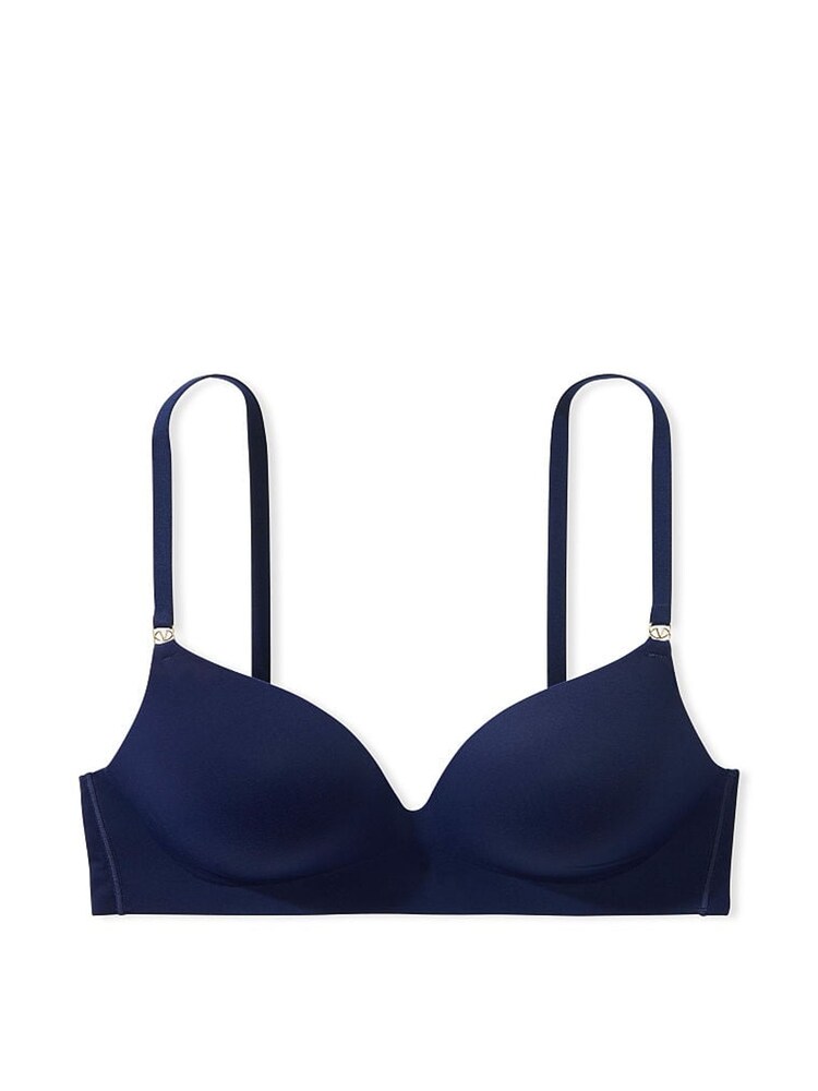 Victoria's Secret Ensign Navy Blue Smooth Non Wired Push Up Bra - Image 3 of 3