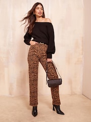 Friends Like These Black Petite Slash Neck Jumper - Image 2 of 4