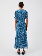 Great Plains Blue Meadow Ditsy V Neck Dress - Image 3 of 4