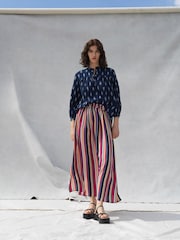 Great Plains White Multi High Summer Stripe Skirt - Image 1 of 4