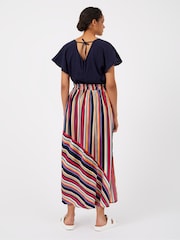 Great Plains White Multi High Summer Stripe Skirt - Image 3 of 4