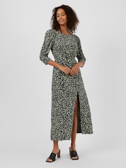 Great Plains Green & Navy Blue Bella Ditsy Scoop Back Dress - Image 1 of 3