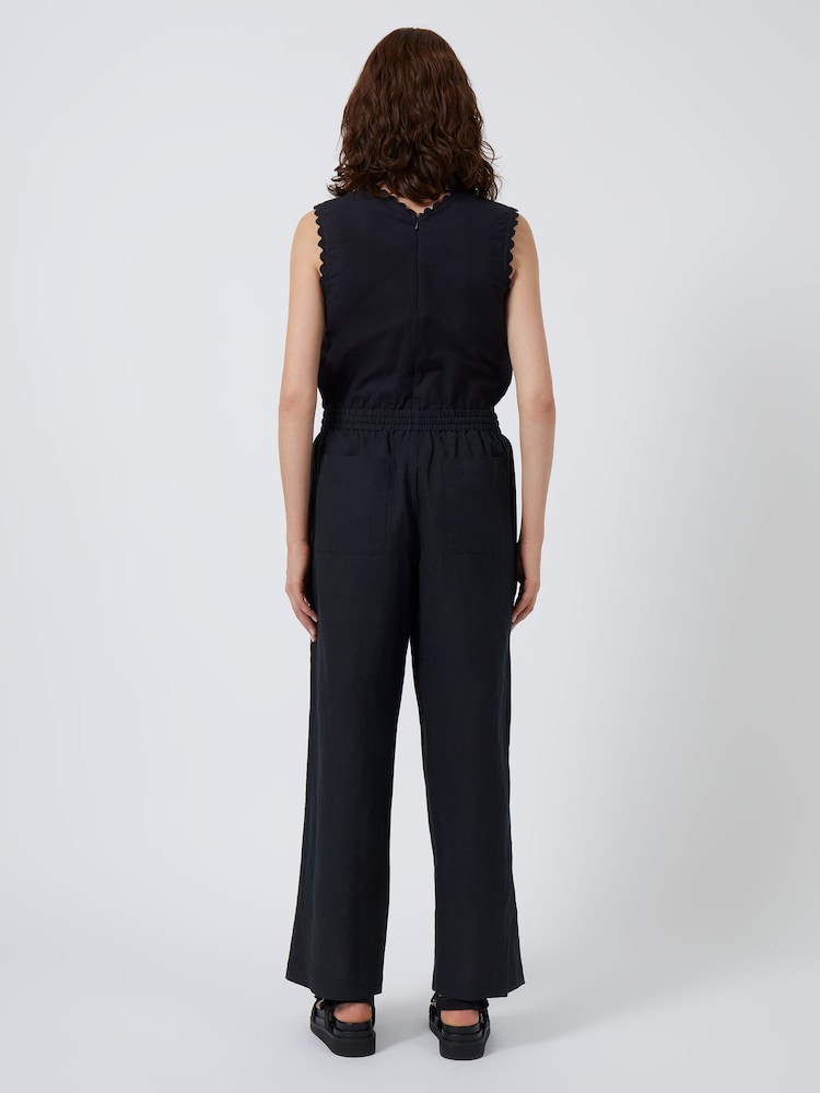 Great Plains Black Spring Drawstring Trouser - Image 2 of 4