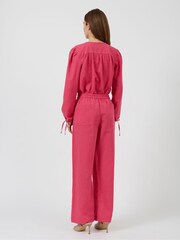 Great Plains Pink Spring Drawstring Trouser - Image 4 of 5