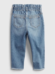 Gap Mid Wash Blue Pull On Ruffle Mom Jeans (Newborn-5yrs) - Image 2 of 4
