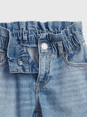 Gap Mid Wash Blue Pull On Ruffle Mom Jeans (Newborn-5yrs) - Image 3 of 4
