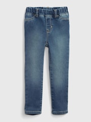 Gap Mid Wash Blue Pull On Denim Jeggings (12mnths-5yrs) - Image 1 of 3