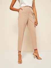 Friends Like These Camel Nude Tailored Ankle Grazer Trousers - Image 1 of 4