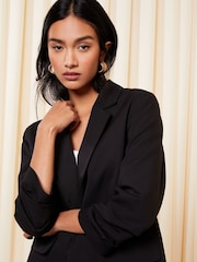 Friends Like These Black Edge to Edge Tailored Blazer - Image 1 of 4