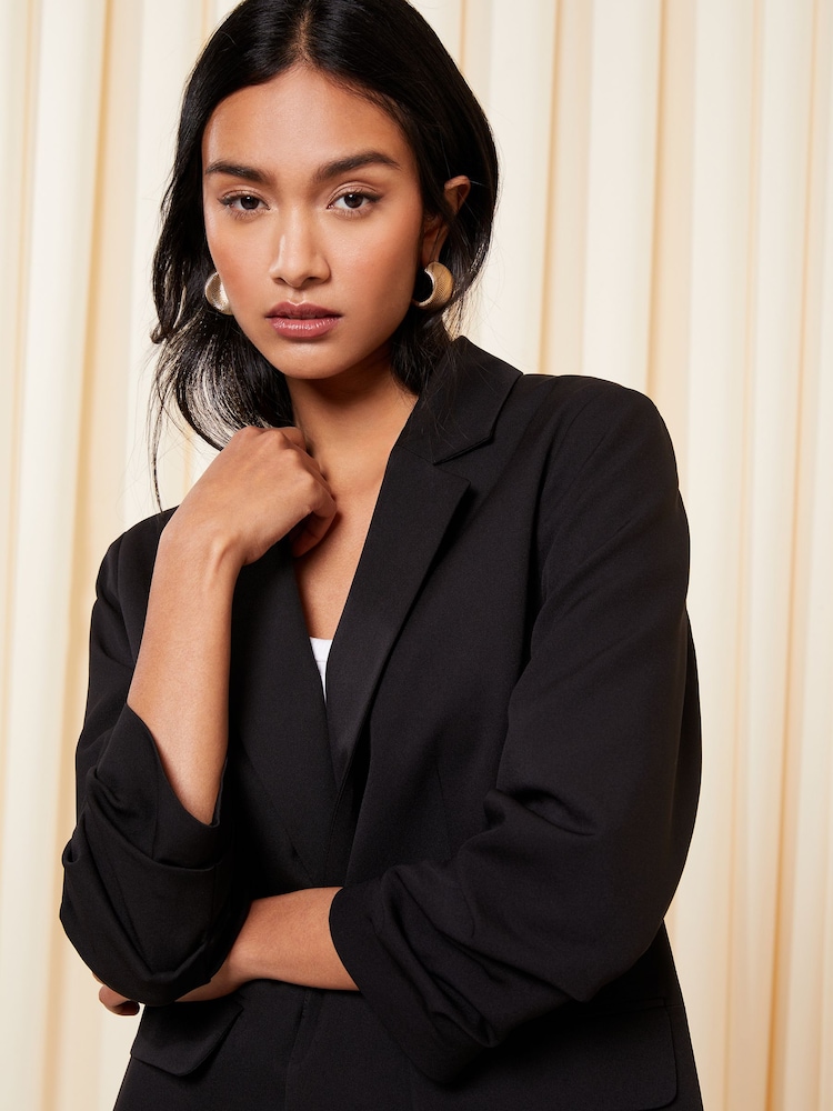 Friends Like These Black Edge to Edge Tailored Blazer - Image 1 of 4