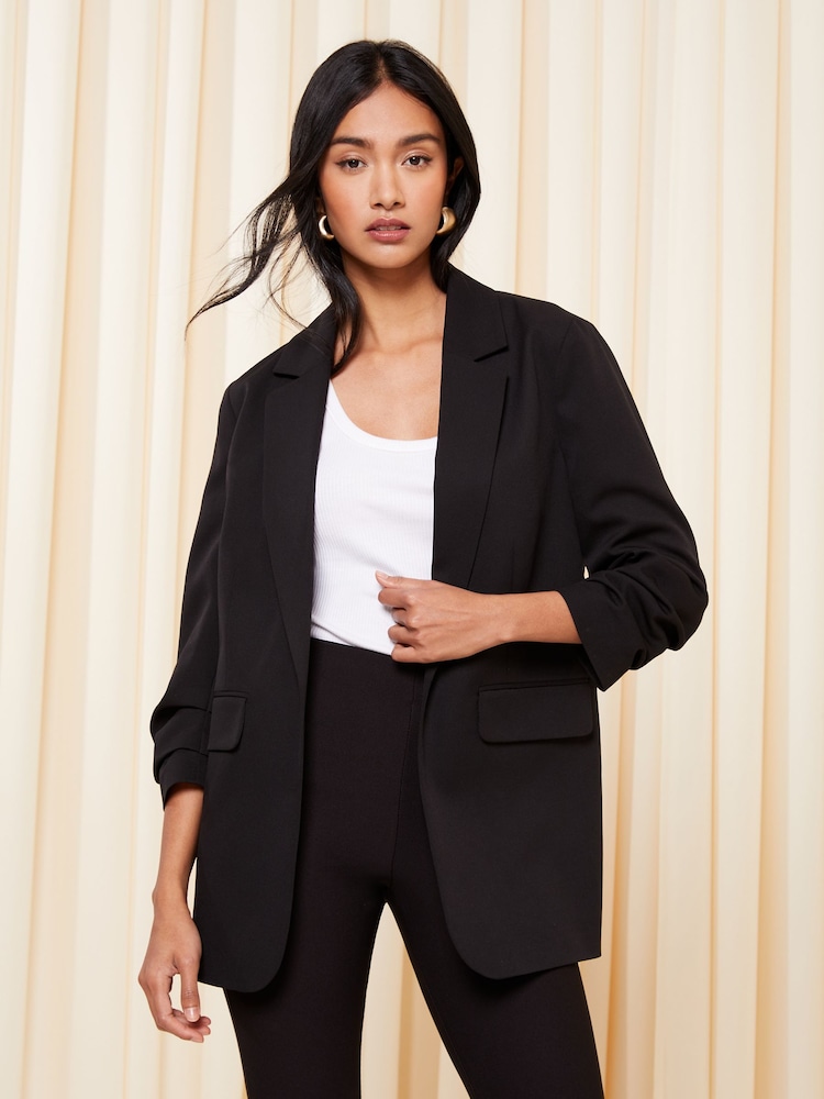 Friends Like These Black Edge to Edge Tailored Blazer - Image 2 of 4