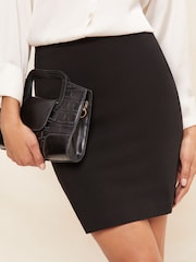 Friends Like These Black Sculpting Stretch Mini Skirt - Image 1 of 4