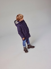 Name It Navy Hooded Parka Jacket - Image 2 of 4