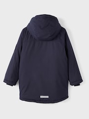 Name It Navy Hooded Parka Jacket - Image 4 of 4