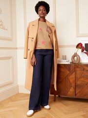 Love & Roses Camel Star Cosy Knitted Jumper - Image 4 of 4