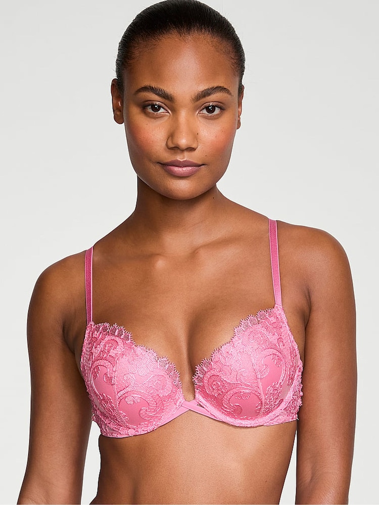 Victoria's Secret Pink Tickled Push Up Boho Floral Bra - Image 1 of 3