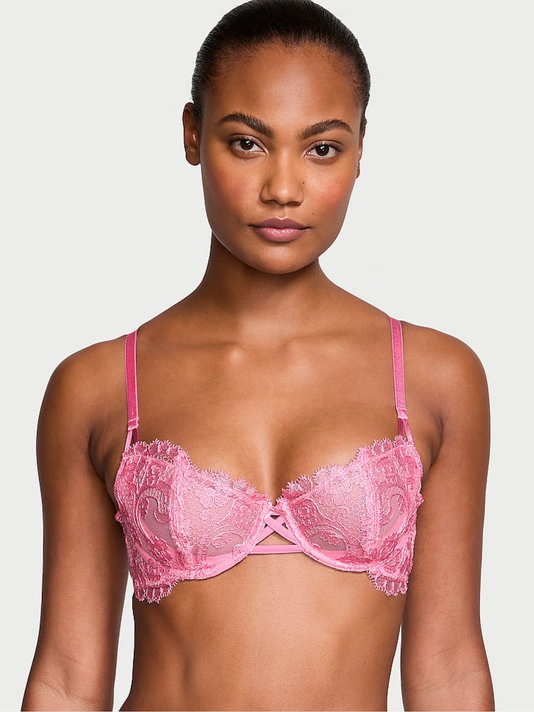 Victoria's Secret Pink Tickled Boho Floral Unlined Balcony Boho Floral Bra - Image 1 of 3 Victoria's Secret Pink Tickled Boho Floral Unlined Balcony Boho Floral Bra - Image 1 of 3