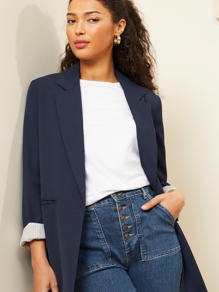 سترة بليزر مخصصة ببطانة خطوط من Love & Roses - صورة 1 من 1