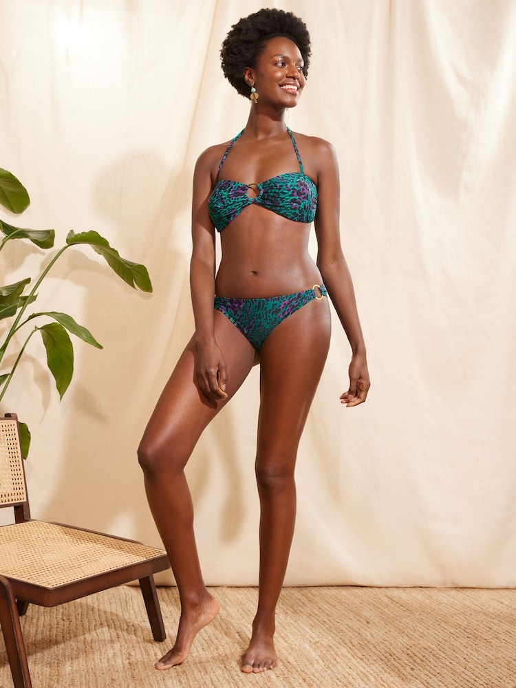 Love & Roses Animal Halter Bikini Top - Image 4 of 4