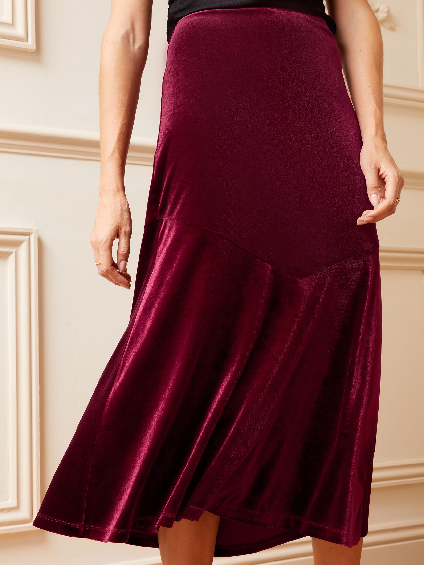 Swing velvet skirt clearance