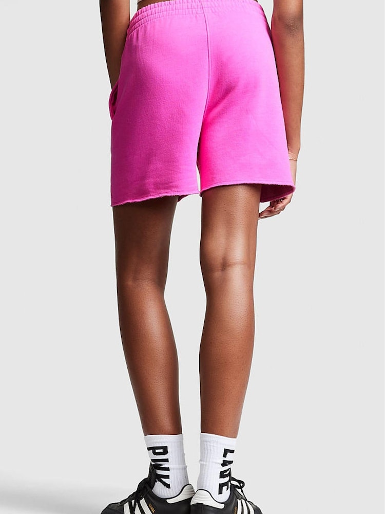 Victoria's Secret PINK Pink Berry Everyday Fleece Sweat Short - Image 2 of 4 Victoria's Secret PINK Pink Berry Everyday Fleece Sweat Short - Image 2 of 4