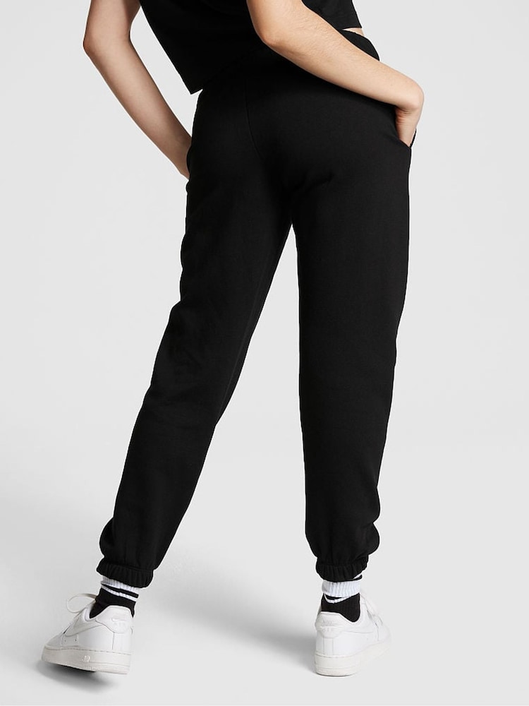 Victoria's Secret PINK Pure Black Everyday Fleece Classic Joggers - Image 2 of 4