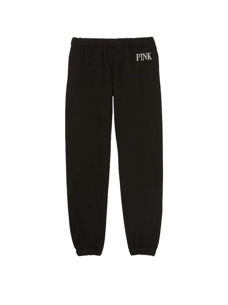 Victoria's Secret PINK Pure Black Everyday Fleece Classic Joggers - Image 4 of 4