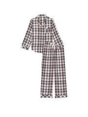 Victoria's Secret Black Red White Tartan Flannel Long Pyjamas - Image 3 of 4