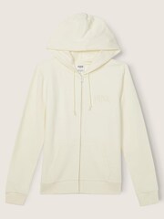 Victoria's Secret PINK Cream Fleece ZipUp Everyday Hoodie - Image 4 of 5