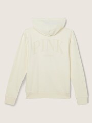 Victoria's Secret PINK Cream Fleece ZipUp Everyday Hoodie - Image 5 of 5