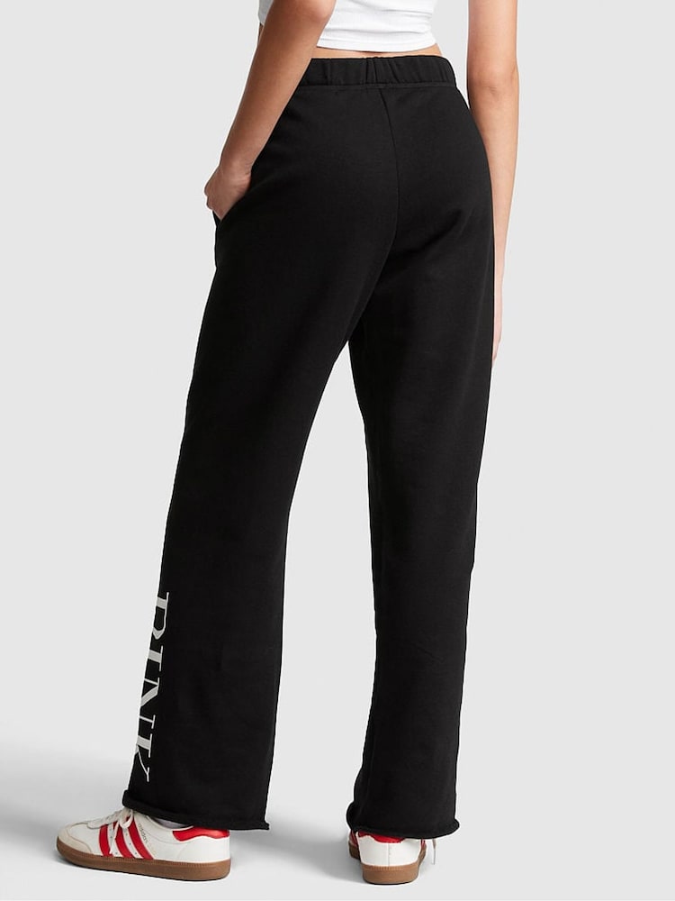 Victoria's Secret PINK Pure Black Fleece Heritage Jogger - Image 2 of 4