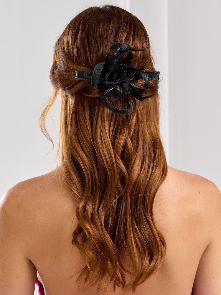 Jon Richard Black Small Fascinator - Image 1 of 2