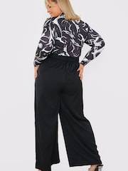 In The Style Black Jess Millichamp Wide Leg Trousers - Image 4 of 4