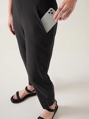 Zwart - Athleta - Brooklyn - Vederlichte enkellange broek met halfhoge taille - Image 3 of 4