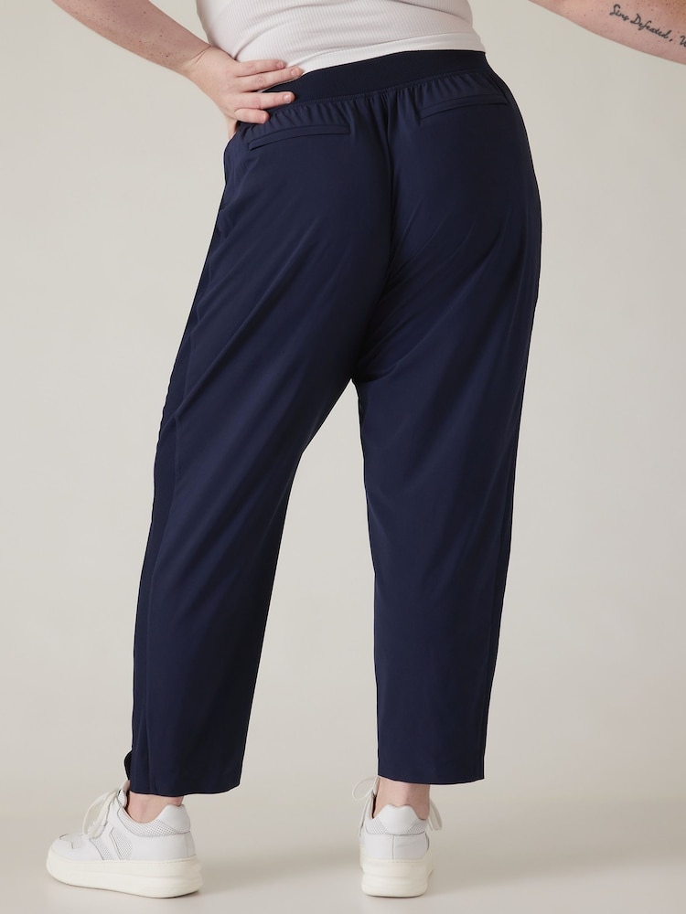 Athleta Blue Brooklyn Mid Rise Featherweight Ankle Trousers - Image 2 of 6 Athleta Blue Brooklyn Mid Rise Featherweight Ankle Trousers - Image 2 of 6