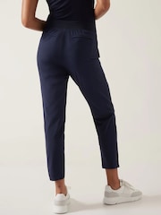 Blauw - Athleta - Brooklyn - Vederlichte enkellange broek met halfhoge taille - Image 3 of 4