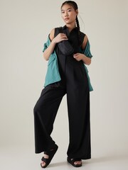 Athleta Black Sleeveless Wide Leg Jumpsuit - Image 2 of 3