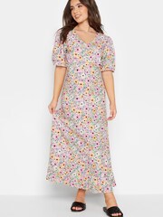 PixieGirl Petite Pink Empire Tea Dress - Image 1 of 4