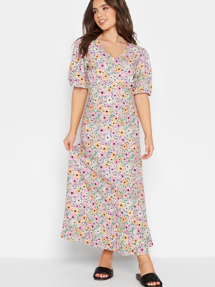 PixieGirl Petite Pink Empire Tea Dress - Image 1 of 4