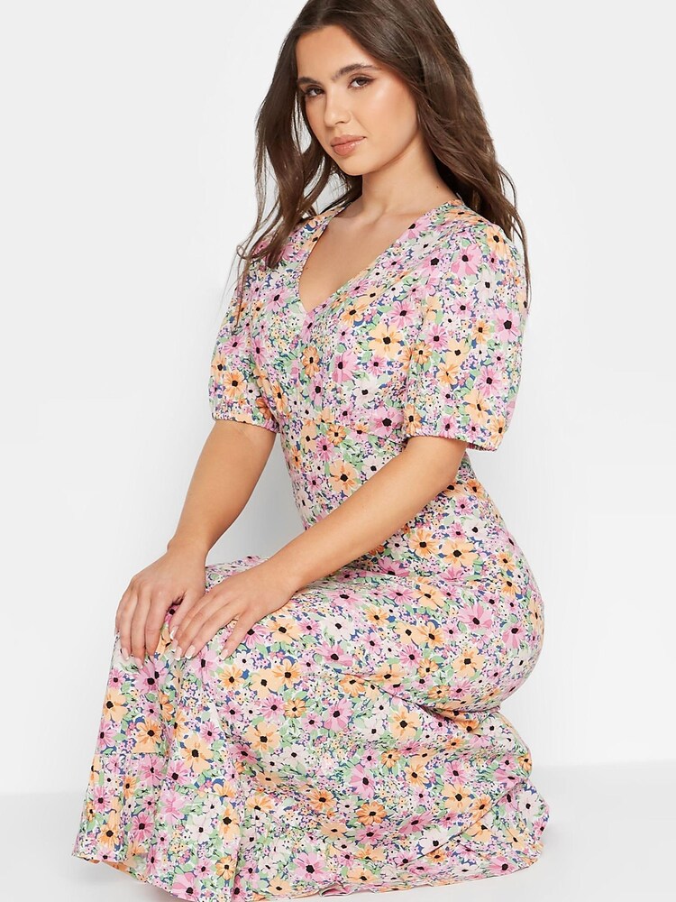 PixieGirl Petite Pink Empire Tea Dress - Image 2 of 4