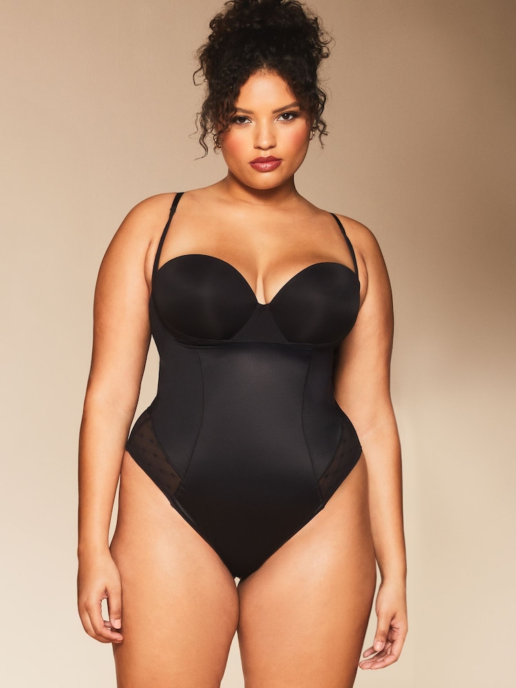 Schwarz - Lipsy Sculpt Shapewear Body mit Bauchansatz Wear Your Own Bra Body - Bild 1 von 4 Schwarz - Lipsy Sculpt Shapewear Body mit Bauchansatz Wear Your Own Bra Body - Bild 1 von 4
