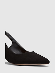 Novo Black Ice Cream Block Heel Slingback Court - Image 4 of 4