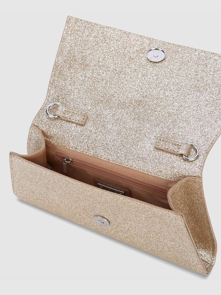 Novo Gold Alias Diamante Bow Clutch Bag - Image 4 of 4