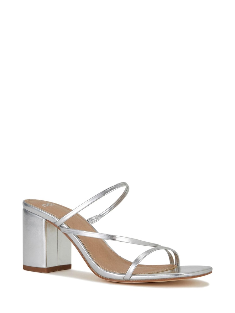 Novo Silver Wide FIt Nata Block Heel Mule - Image 4 of 4 Novo Silver Wide FIt Nata Block Heel Mule - Image 4 of 4