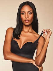 Lipsy Black Sculpt Tummy Control Wear Your Own Bra Shapewear Slip - Image 2 of 4