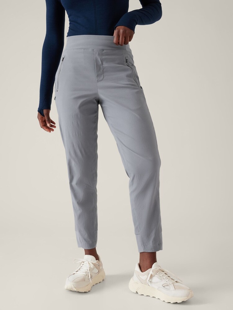 Athleta Blue Trekkie Lightweight Ripstop Walking Joggers - Image 1 of 4 Athleta Blue Trekkie Lightweight Ripstop Walking Joggers - Image 1 of 4